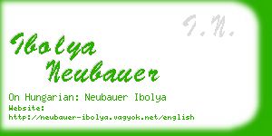 ibolya neubauer business card